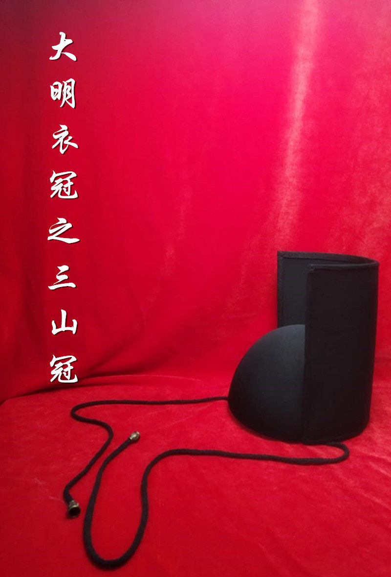 Triple Mountain Crown (Dry Mixuan) Original large Ming coat crown Three Mountain Hat to make the Guanghan outfit accessories
