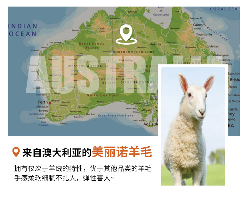 兰卓丽 商场同款100%美丽诺羊毛毛衣 图1