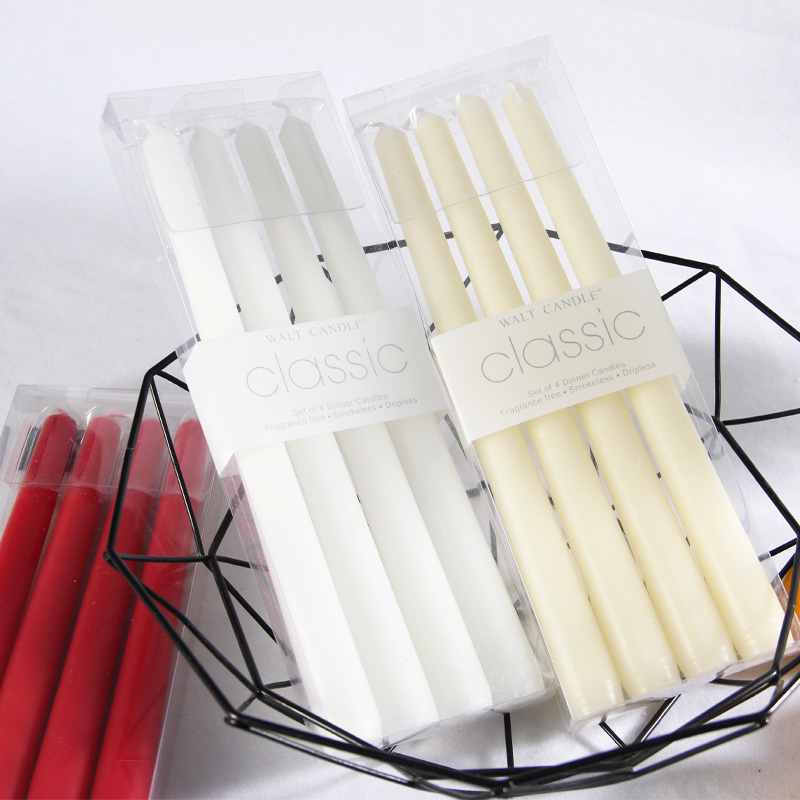 Classic Smoke-free Color Candle Romantic seven colorful candlelight dinner Elephant tooth white red white long pole candle