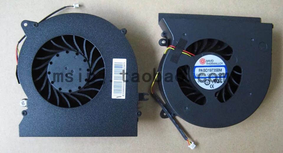 Original loaded microstar MSI GT72 GT72S GT72S N292 N265 N265 CPU GPU fan