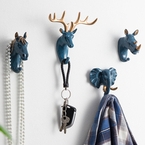 Nordic deer Wall hanger hanging clothes wall entrance key bag hook creative porch living room clothing store decoration