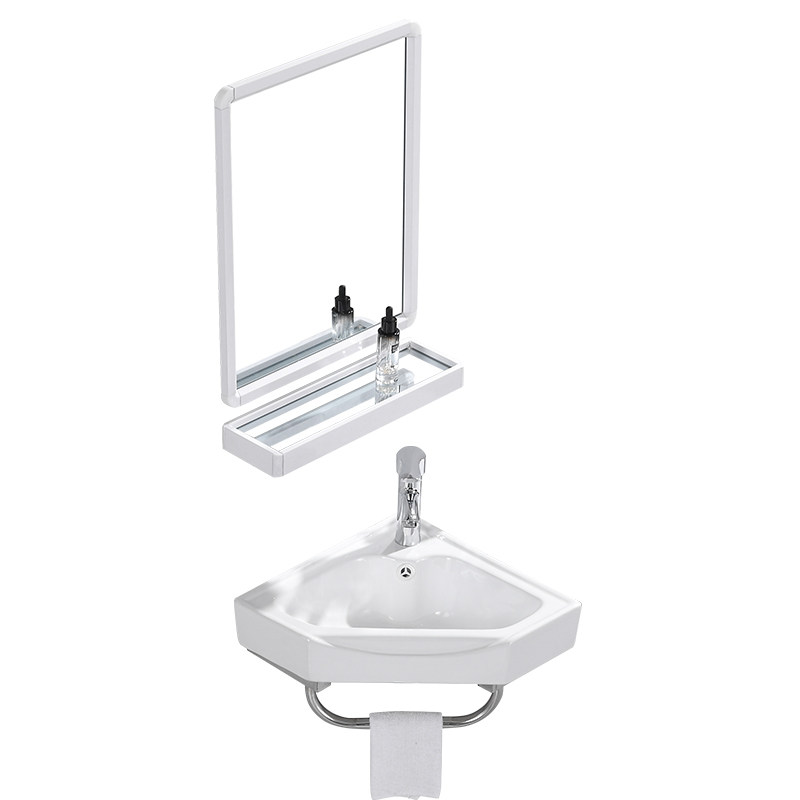 Small apartment type wallmounted washbasin wash basin ceramic simple