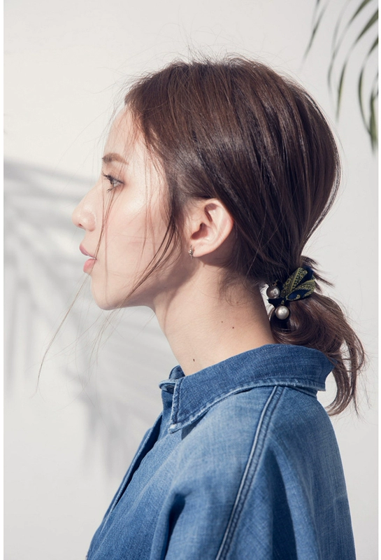 Màu sắc gió totem quốc gia Hàn Quốc có thể được làm bằng ngọc trai vòng đầu dây phiên bản Hàn Quốc của các phụ kiện tóc dây cao su dây tóc