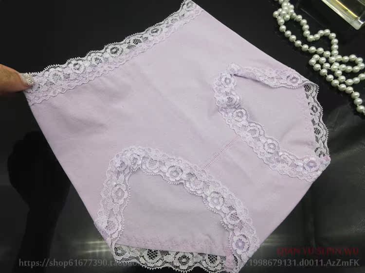 Cotton nguyên chất cao eo liền mạch đồ lót nữ Đồ lót cotton cao eo ren liền mạch liền mạch hông gợi cảm noi y cao cap