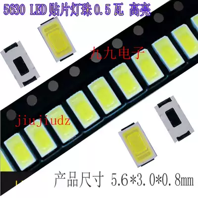 SMD 5630 SMD lamp beads 0 5W LED lamp LCD LED Lamp beads LED bulb 5 6*3 0