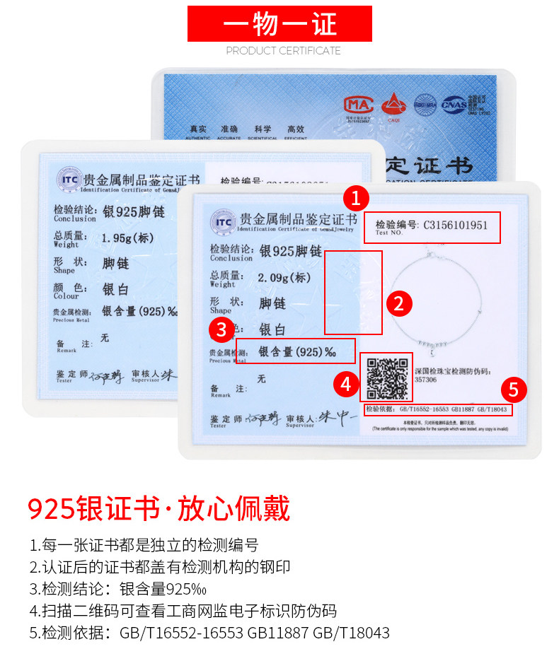 Bracelet de cheville Femme KAILA en Argenterie - Ref 3101447 Image 15