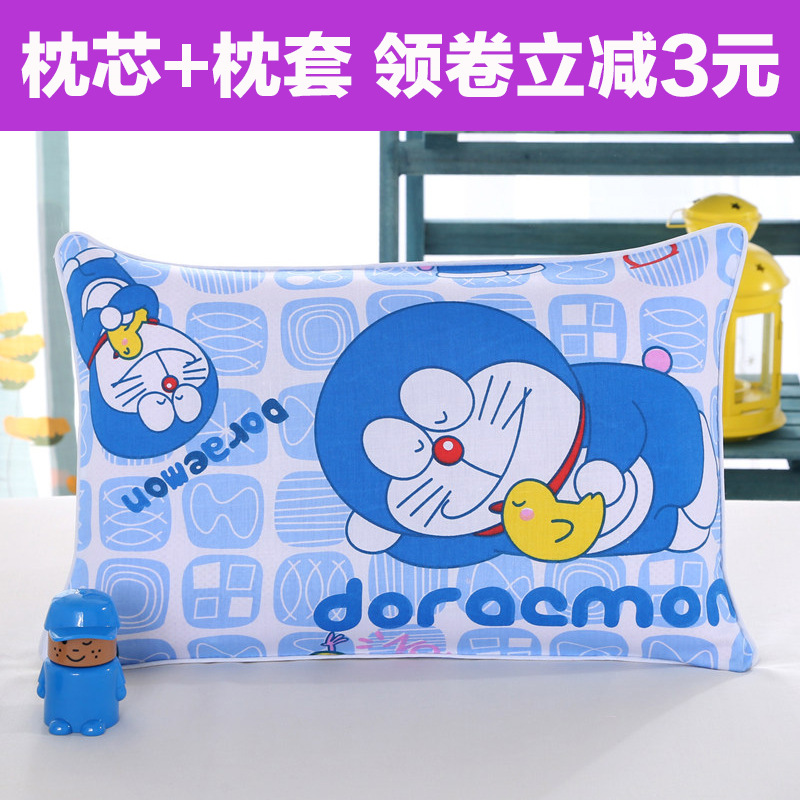 Children's pillow pillow core delivered pure cotton all-cotton pillowcase Four seasons universal kindergarten elementary school students special protection cervical spine 9 9