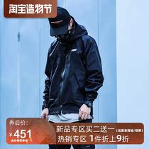 ENSHADOWER concealer tide brand pressure rubber stormtrooper men loose black jacket hooded tooling casual jacket