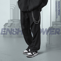 ENSHADOWER Concealed fall line Stitch Pressure Plexant Western Pants Loose Straight Barrel Casual Pants Slim-Feeling Casual Pants