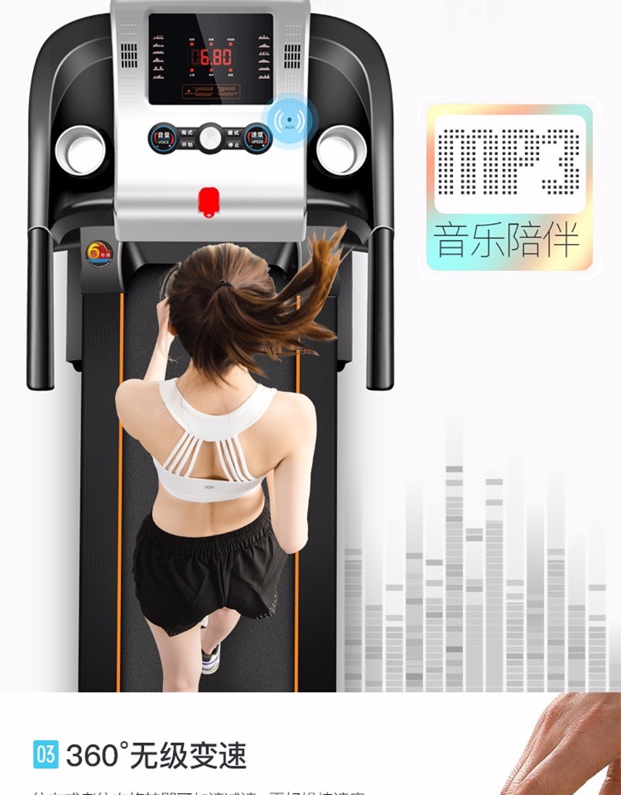 Li Jiujia MT900 mini trong nhà gấp máy chạy bộ điện cực kỳ yên tĩnh đa chức năng thiết bị thể dục - Máy chạy bộ / thiết bị tập luyện lớn mua may chay bo