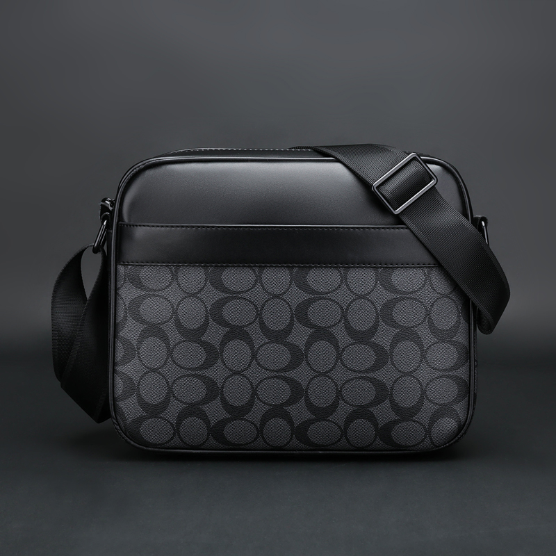 Hong Kong men's new trendy brand men's bag fashion leather one-shoulder cross-body bag casual cowhide backpack men's bag