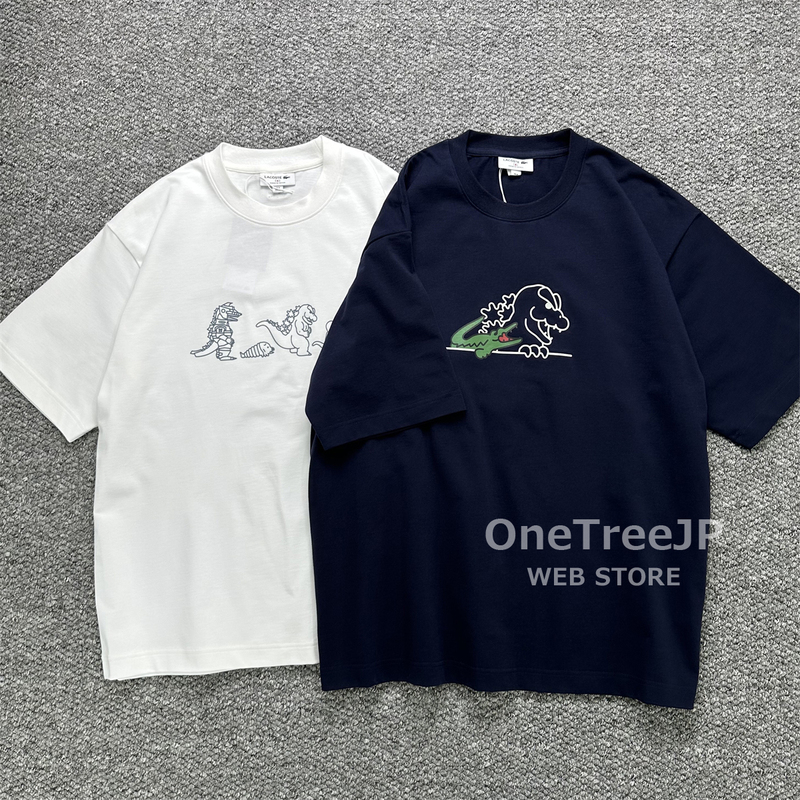 Lacoste Godzilla 2.0 Shinjuku Limited Edition Godzilla Crocodile Short Sleeve T-Shirt 26Sss