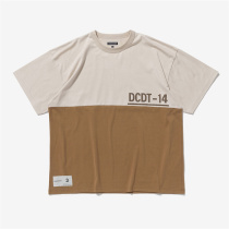 DESCENDANT DCDT-14 SS Cotton Splicing Circular Sleeve T-shirt 22SS 6 23