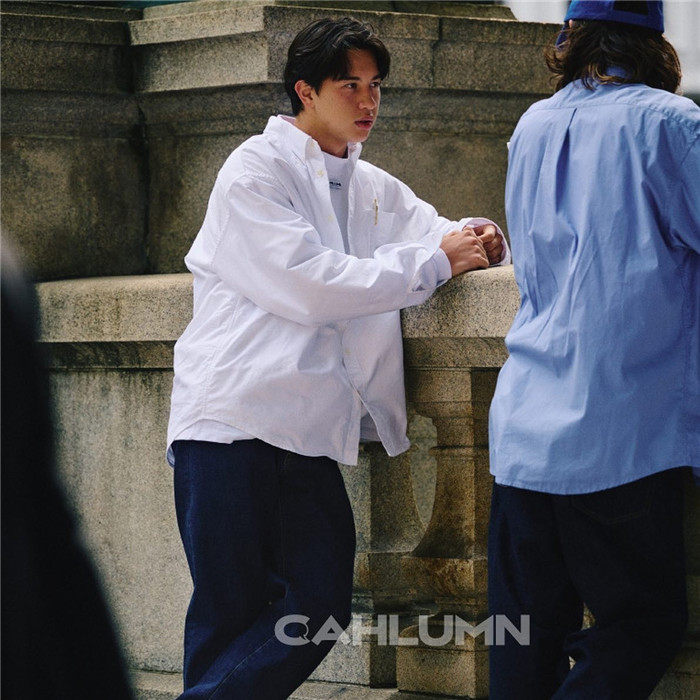 CAHLUMN MAGAZINE POCKET OXFORD B.D SHIRT 25AW 长谷川长袖衬衫评价
