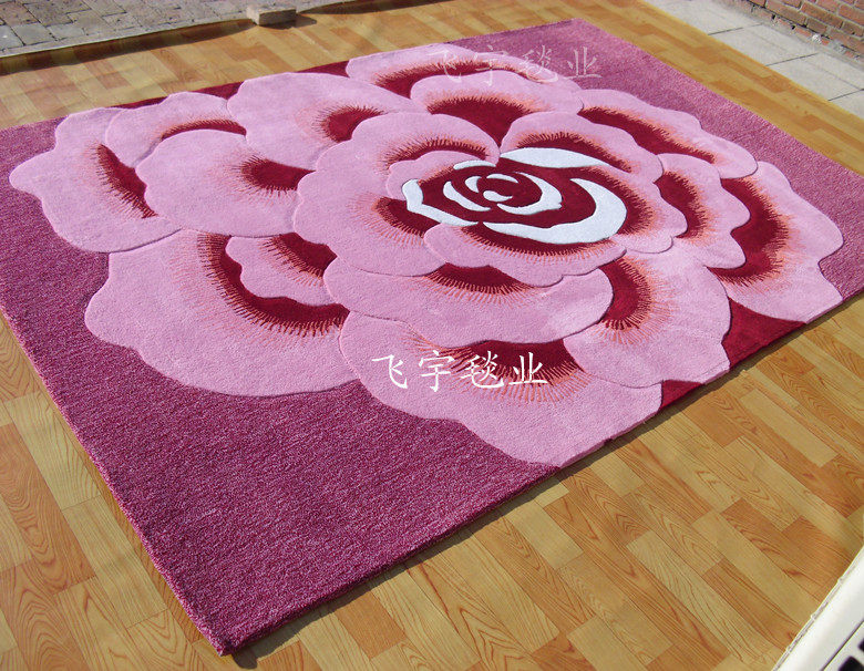 ковер 压克力纤维地毯 手工剪花地毯 客厅毯 茶几毯 地毯 门厅毯 卧室地毯特价 Feiyu