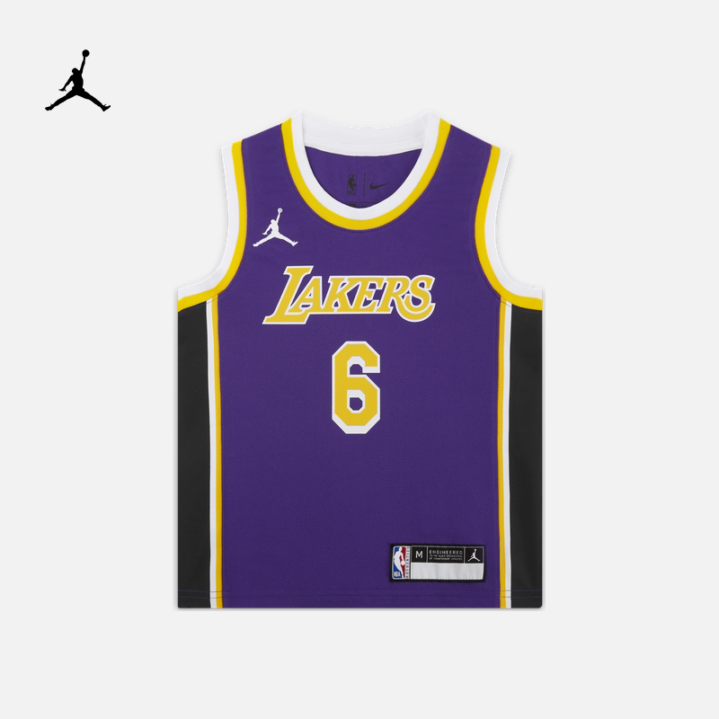 Jordan official Nike Jordan boy Los Angeles Lakers NBA toddler jersey sport DR1055-Taobao