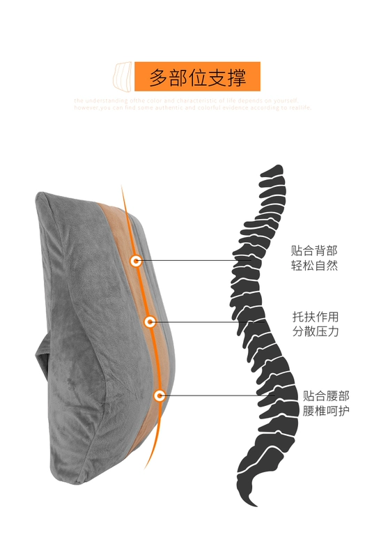 Ghế đệm thắt lưng thắt lưng ghế văn phòng đệm lưng thắt lưng thắt lưng hỗ trợ xe gối gối gối gối eo - Trở lại đệm / Bolsters