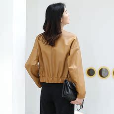 Кожаная куртка 2020秋冬新款海宁真皮皮衣女短款机车服绵羊外套皮夹克小皮衣潮