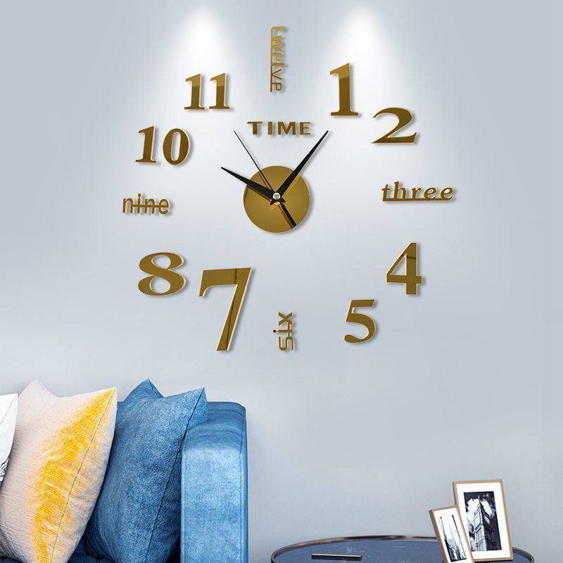 3D Clock Alarm Clock Wall Clock Living Room Trendy Wall Clock Home Wall Clock Living Room 2023 Model Clock