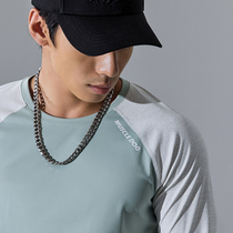 Muscle Dog PRO fitness clothes mens trendy brand woven quick-drying elastic long-sleeved tights training clothes fitness clothes