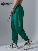 Muscle dog sports casual trousers mens trendy brand autumn new loose beam feet running training fitness pants pants