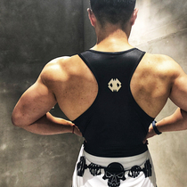 MAXPOWER Tide brand sports Ice Silk quick-drying bodybuilding vest sleeveless breathable sportswear digital printing fitness equipment