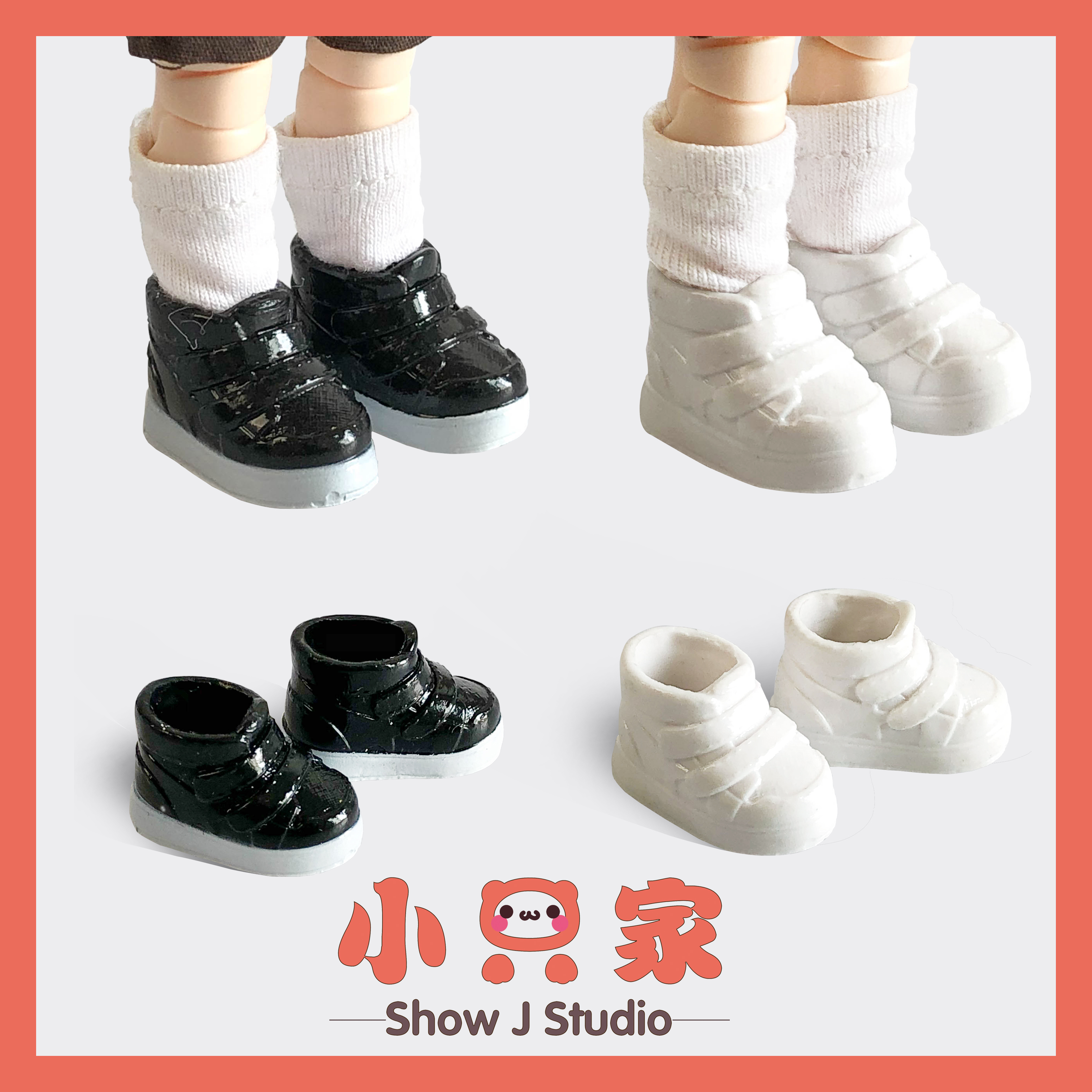 (Official Total Agent) ob11 Eva Shoes Ddf Point Small Fuss With Magnet Shoe Plate Shoes Sneakers