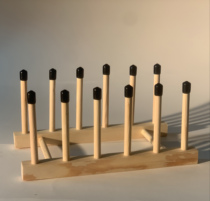 LP Black Gum Record Display Containing Shelf Washing Airing Rack Grammater Cleaning Accessories LP 5 GB Wood