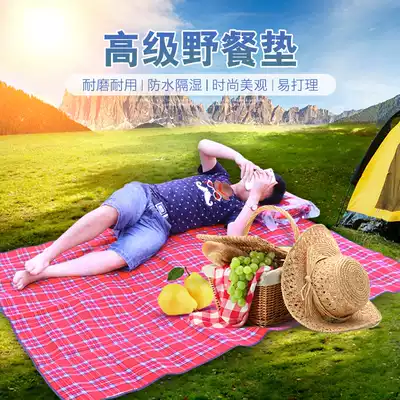 Picnic mat ins wind-proof mat outdoor picnic beach tent mat waterproof thickened lawn mat picnic cloth