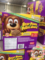 Canadian childrens biscuit Dare Bear Paws Bear Paws shape whole wheat grain grain soft cookies