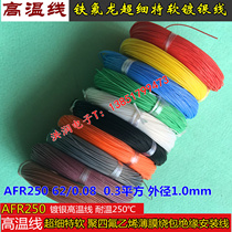 AFR250 62 0 08mm ultra-fine soft tetrafluoride film wrapped silver-plated high temperature line 0 3 Square Aviation Wire