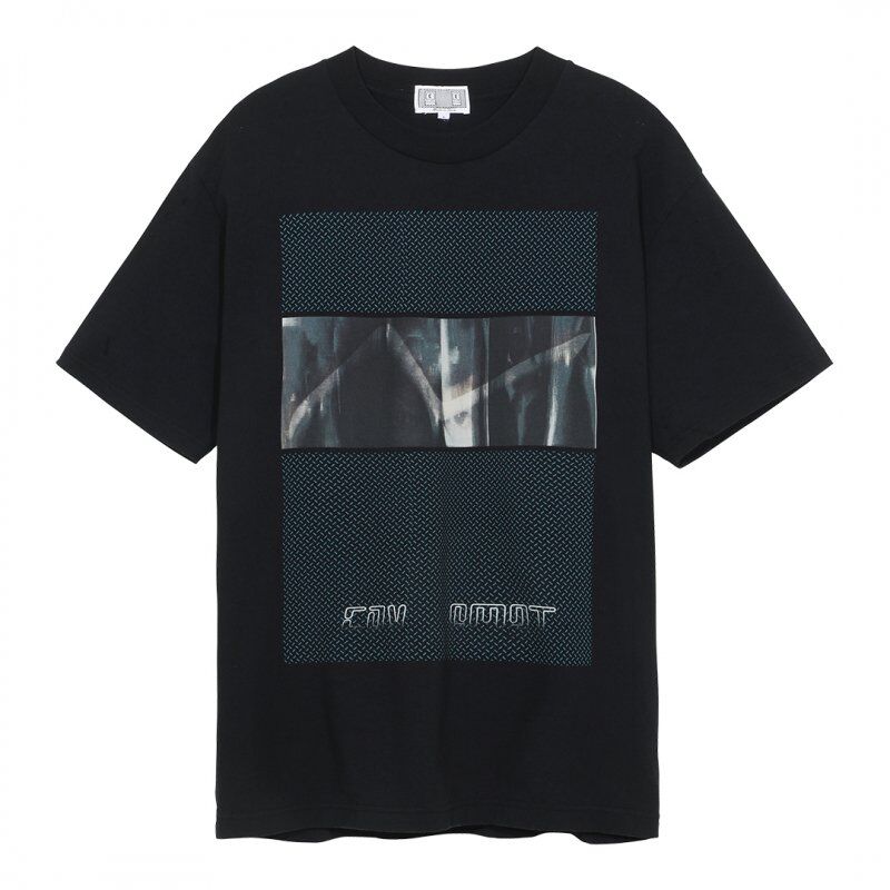 CAV EMPT C E Summer tide Washed Black Refracted Light Printed Round Collar Loose Half Sleeve Men And Women T-Shirt Tide