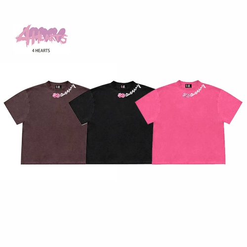 Хлопковая ретро футболка с коротким рукавом, 260 грамм, короткий рукав