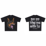 Граффити -гончака голова европейской и американской бренды прилива ретро граффити -охотничья собака Голова с коротки