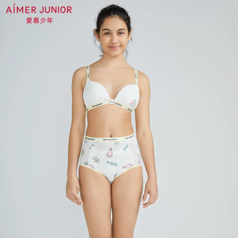 Aimer Junior восхищается девичьими губками друзья мальчикам с высокой талией физиологические штаны для девочек AJ1223581