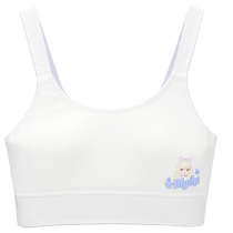 Adoring girl bra breathing cup little rag doll 10 years old girls underwear mid-length vest Class A 3A antibacterial nipple