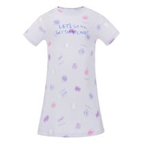 Adore Childrens Modal Print Girls Short Sleeve Nightgown Suspender Nightgown AK144C411