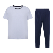 (Same style in the mall) Mr. Aimu seaweed sleeping clothes short-sleeved trousers home clothes set NS2023009