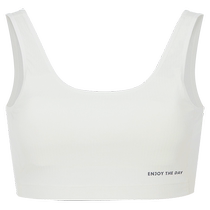 Adoring girl enjoys the moment girls first stage mulberry silk breathing cup mid-length vest AJ115E062