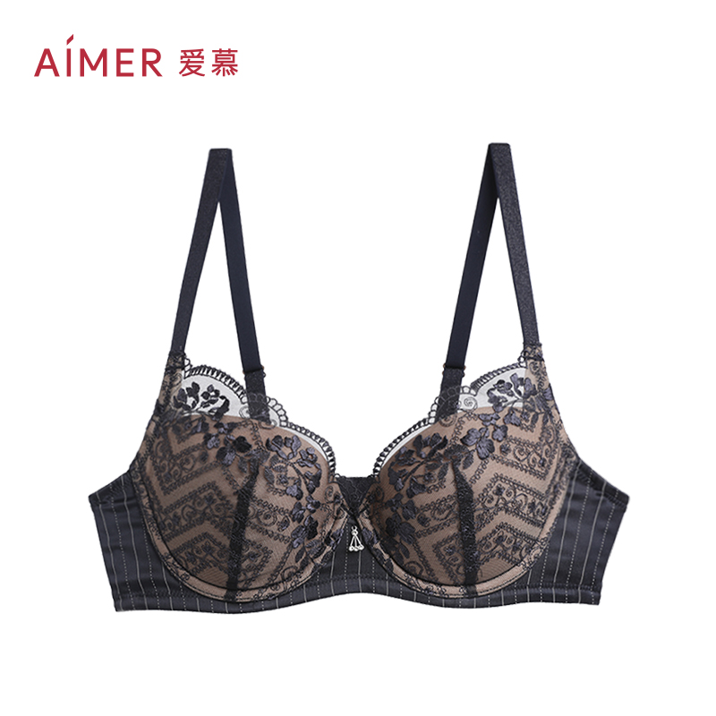 AIMER Lingerie Woman Midnight Meet Red Ben Year With No Loom Large Breast bra AM123201