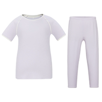 Admiration childrens seaweed sleeping clothes for boys and girls short-sleeved tops and cropped pants set AK143E201