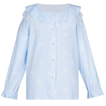 Admiration childrens home clothes 3 years old boys and girls cardigan lapel long-sleeved pajamas and pajamas type A modal combed cotton