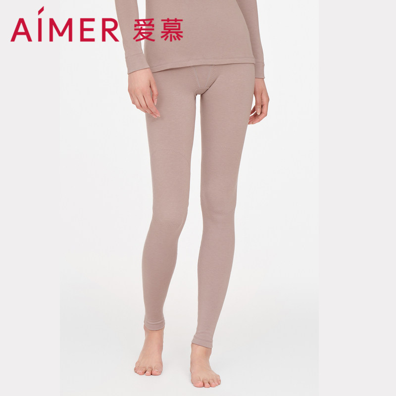 Adore Warm Underwear Lady With Mountain Cashmere Thick Single Layer Pure Color Beating Bottom Autumn Pants Long Pants AM738001-Taobao