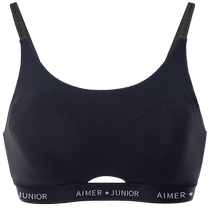 Adoring girl little ice skin girl three-stage spaghetti strap antibacterial cool sports girl bra AJ115E085