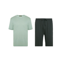 Mr. Admire summer cool and comfortable mens home wear short-sleeved shorts pajamas set NS43F961P