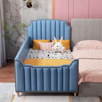 Childrens splicing bed widened bed Light luxury baby soft bag splicing artifact Adult side bed seamless flat bedside bed