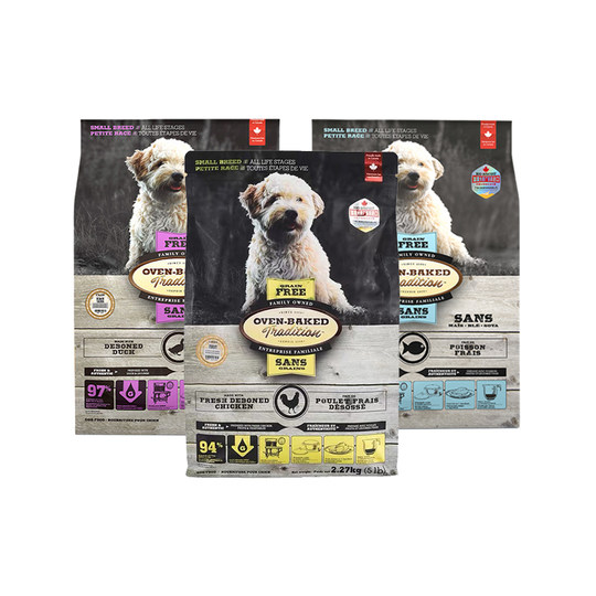 Canadian imported Ouen roasted duck meat small dog food baked Ouenpei red chicken fish meat Lotus dog food from the same factory