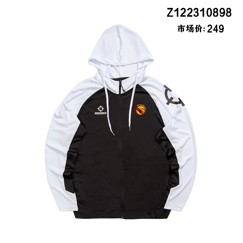 Zhuizhe Performance Uniform Hooded Knit Top Cubal Basketball Running Sports Jacket Team Competition Training Jacket