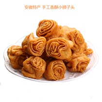 Anhui Teater Crisp Fragrant small lion head Fuyang bean shell fried with zero food noodles old taste traditional snack tea spot