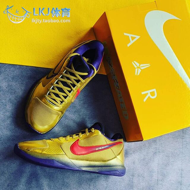 UndefeatedxNikeKoke5HOF Kobe ZK5 Hall of Fame ຄໍາສີມ່ວງ DA6809-700